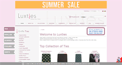 Desktop Screenshot of luxties.com